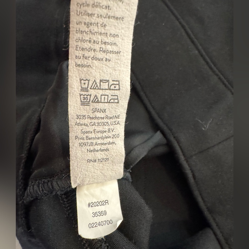 Spanx 20202R Perfect Black Ponte Ankle Pant Women’s Size L - Picture 10 of 15